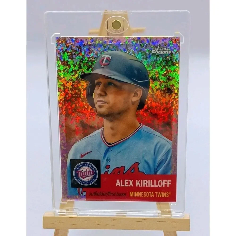 Topps Chrome Rose Gold Rainbow Refractor #236 2022 SP 64/75 Alex Kirilloff - Picture 8 of 9